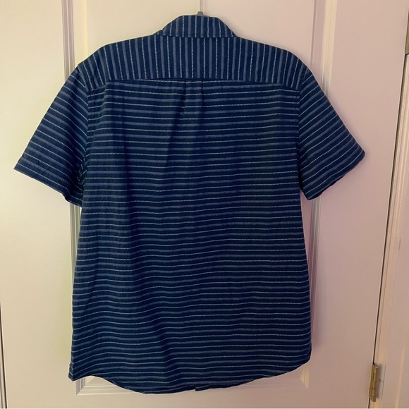 American Eagle Outfitters short sleeved striped button down shirt | size large - Picture 10 of 10